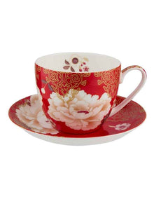 Kimono Cup and Saucer 250ml in Red