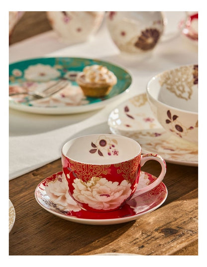 Kimono Cup and Saucer 250ml in Red
