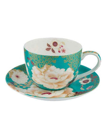 Kimono Cup & Saucer 250ml in Teal