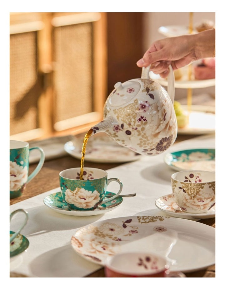 Kimono Cup & Saucer 250ml in Teal