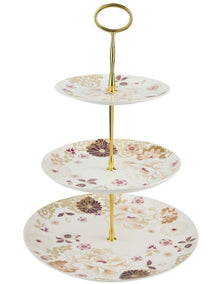 Kimono 3 Tiered Cake Stand in White