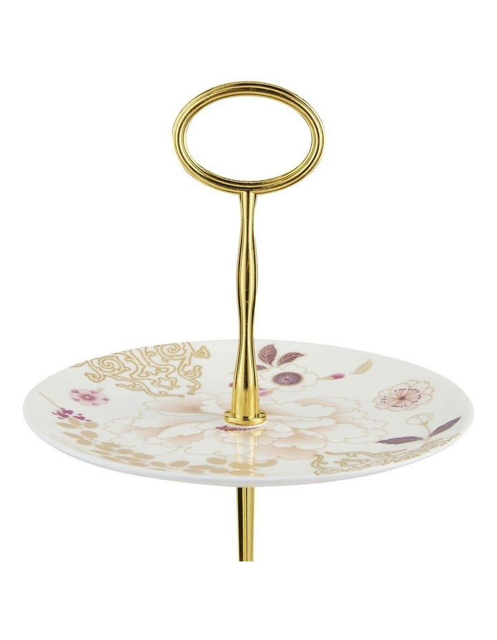 Kimono 3 Tiered Cake Stand in White