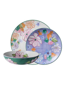 Poppy Love Dinner Set 12 Piece in Purple