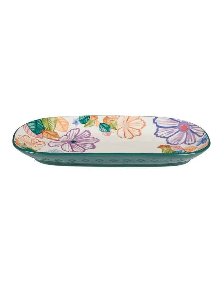 Poppy Love Oblong Platter 33x18cm Gift Boxed in White
