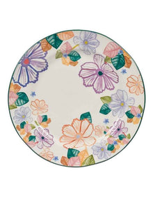 Poppy Love Round Platter 35cm Gift Boxed in White