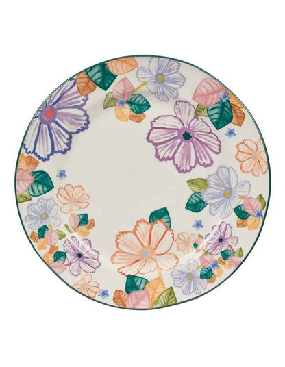 Poppy Love Round Platter 35cm Gift Boxed in White