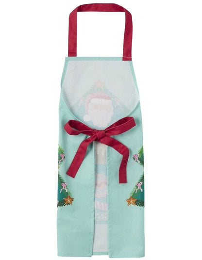 Tis The Season Santa & Me Apron Set Of 2 in Multi