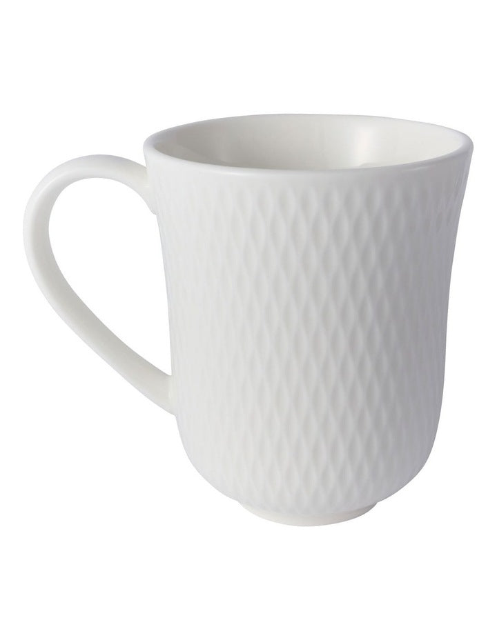 Basics Diamonds Imperial Mug 390ml in White
