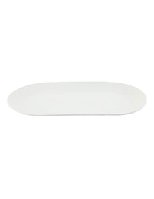 Oblong Oval Platter 30x17cm in White