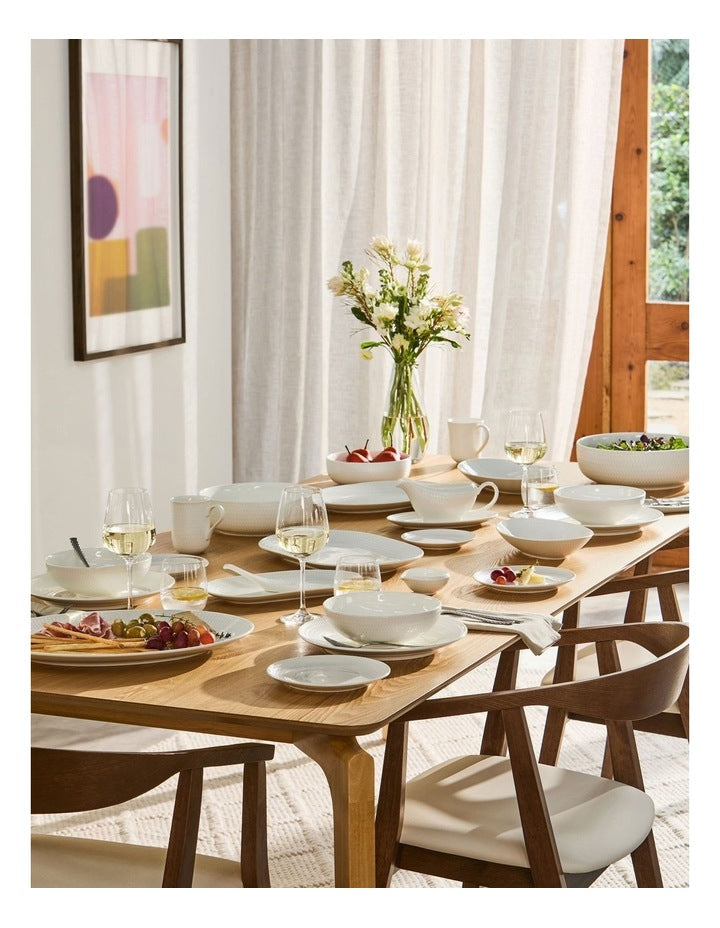 Oblong Oval Platter 30x17cm in White