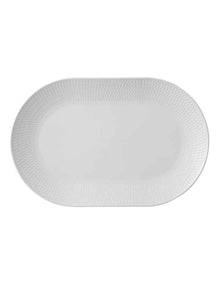 Oblong Oval Platter 38x25cm in White