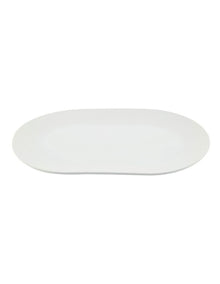 Oblong Oval Platter 38x25cm in White