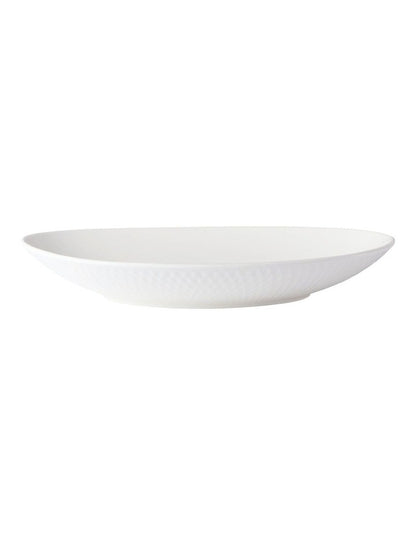 Oval Bowl 30x21cm in White