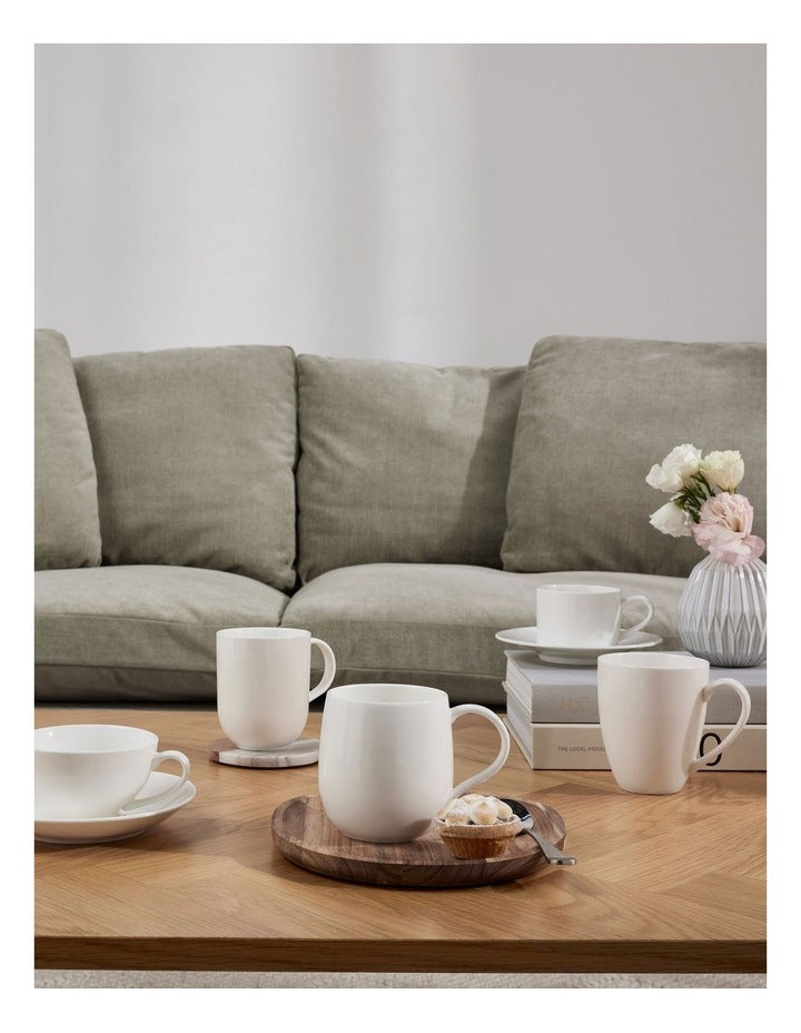 Basics Round Mug 380ml in White