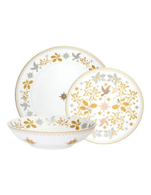 Coupe Dinner Set 12 Piece in White
