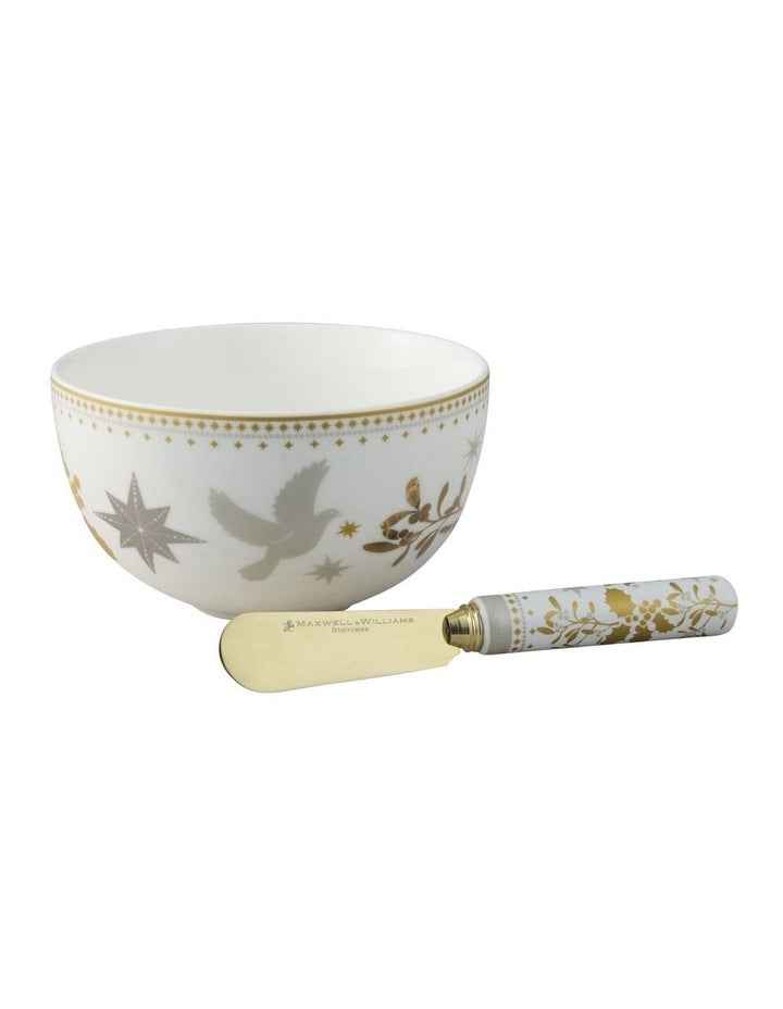 Christmas Dip & Spreader Set in White
