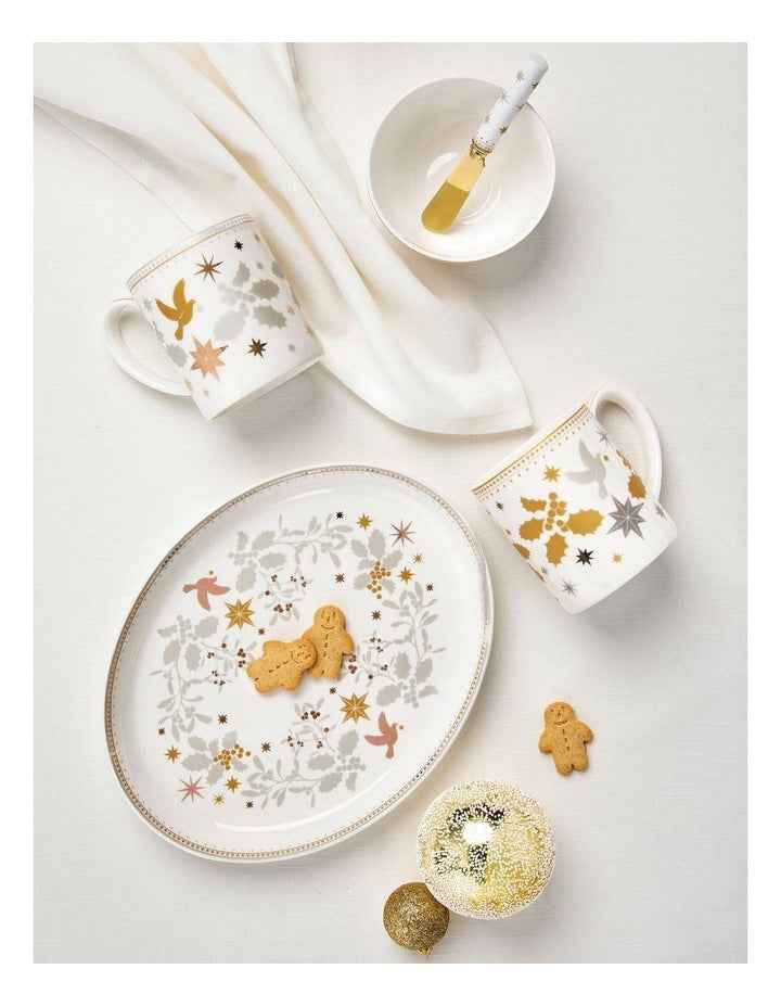 Christmas Mug 340ml Set of 2 in White