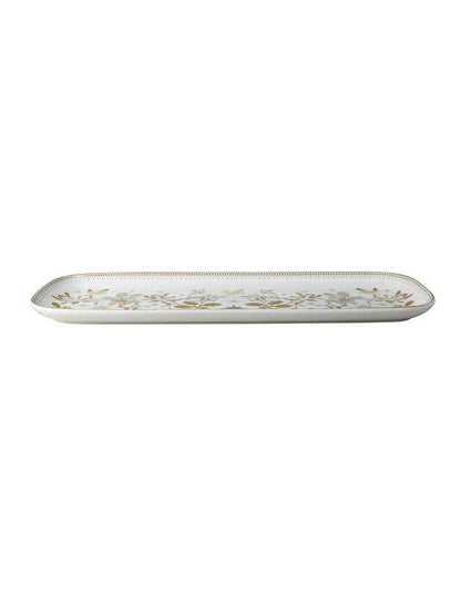 Christmas Oblong Platter 41x17cm in White