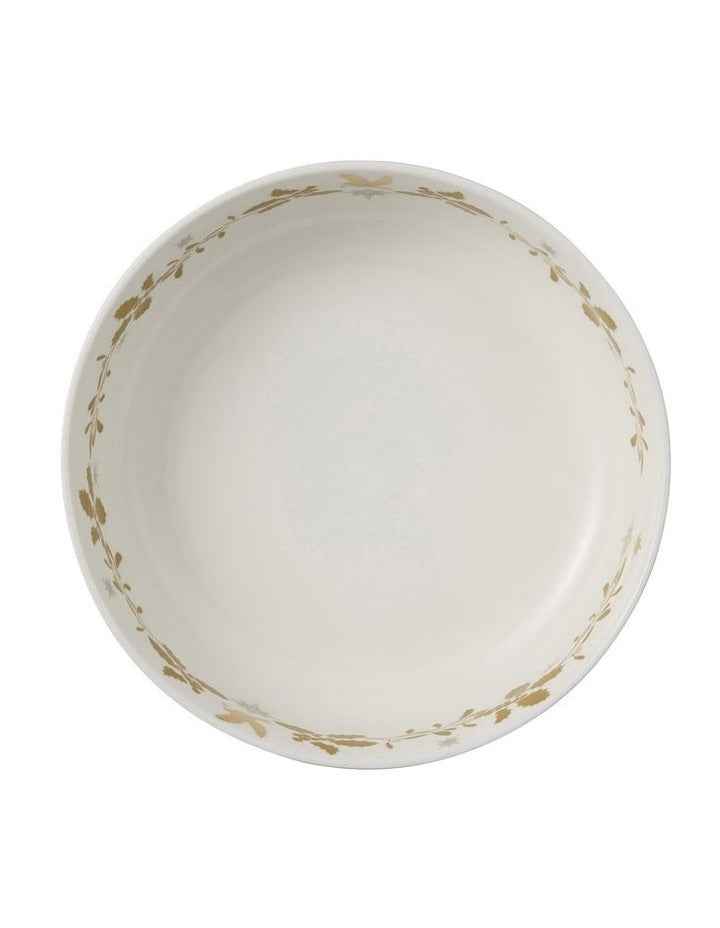 Christmas Serving Bowl 25x8cm in White