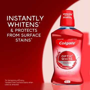 Colgate Optic White Mouthwash Brightener 500mL