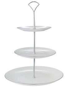 3 Tiered Cake Stand in Platinum