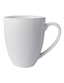 White Platinum Coupe Mug 390ml in Silver