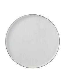 White Platinum Footed Cake Stand 30cm Gift Boxed in Silver
