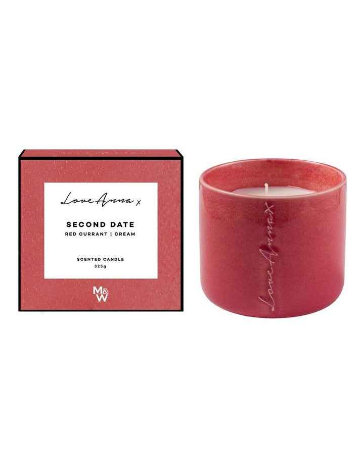 Chapters Second Date Fragrance Candle 325g Red Currant & Cream Gift Boxed