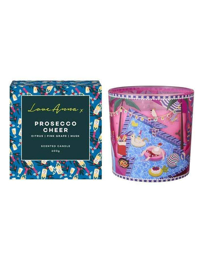 Festive Down Under Prosecco Cheer Fragrance Candle 600g