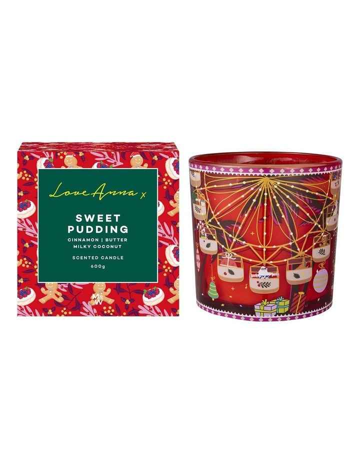 Festive Down Sweet Pudding Fragrance Candle 600g