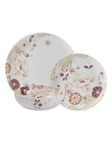 Kimono Dinner Set 12 Piece in White
