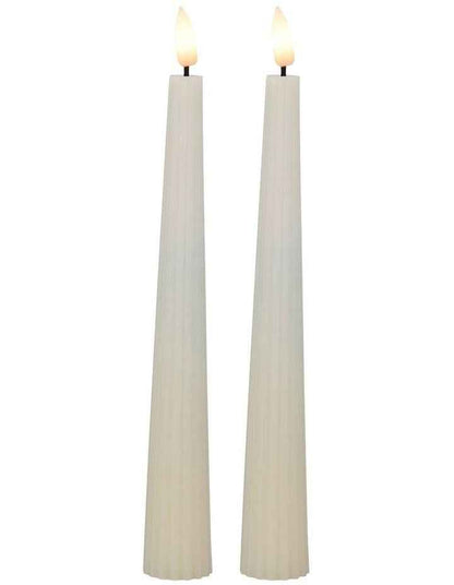 Let's Get Lit Linea LED Taper Candle Set of 2