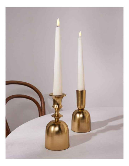 Let's Get Lit Linea LED Taper Candle Set of 2