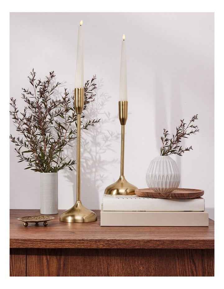 Let's Get Lit Linea LED Taper Candle Set of 2