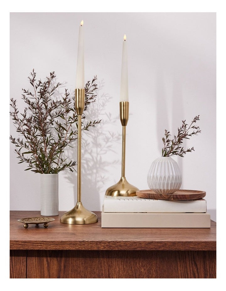 Let's Get Lit Linea LED Taper Candle Set of 2