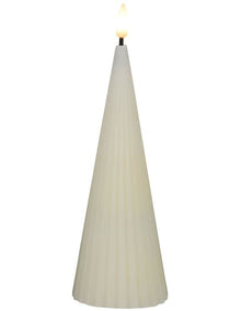 Let's Get Lit Linea LED Cone Candle 6.5x17cm Gift Boxed in Soy