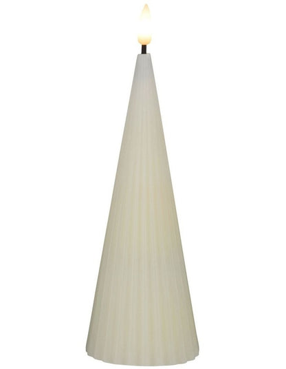 Let's Get Lit Linea LED Cone Candle 6.5x17cm Gift Boxed in Soy