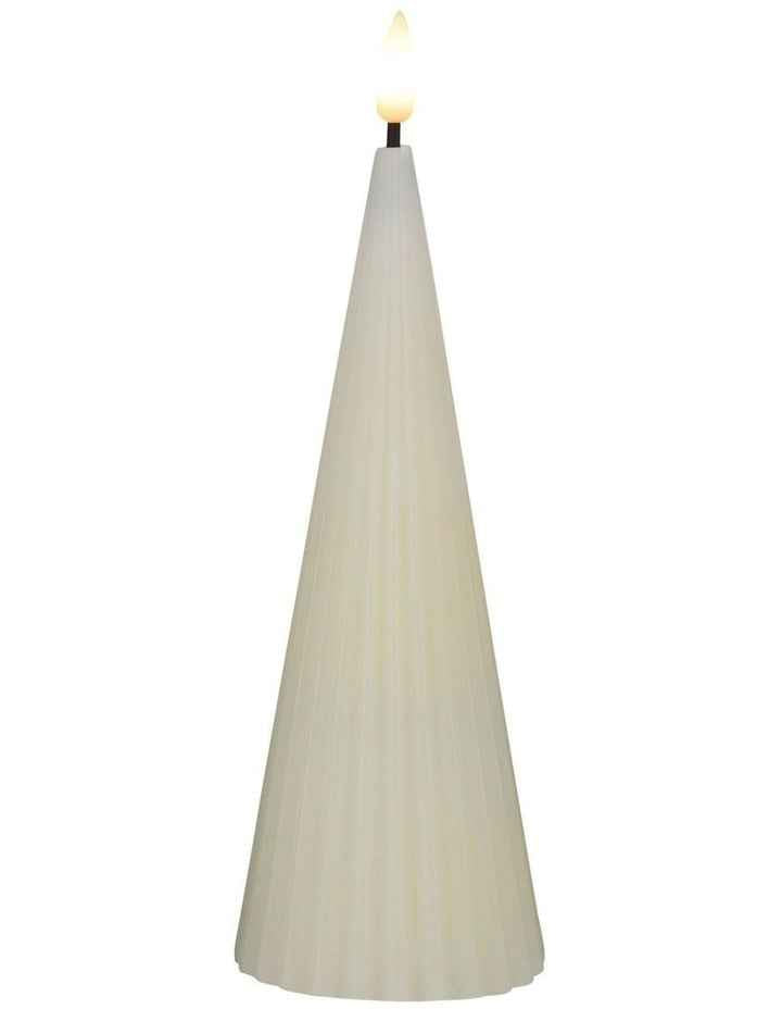 Let's Get Lit Linea LED Cone Candle 6.5x17cm Gift Boxed in Soy