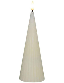 Let's Get Lit Linea LED Cone Candle 6.5x17cm Gift Boxed in Soy