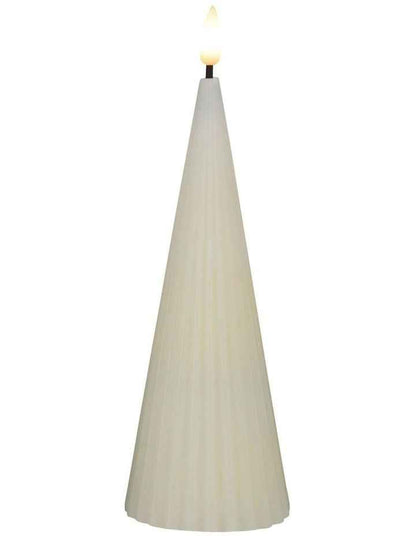 Let's Get Lit Linea LED Cone Candle 6.5x17cm Gift Boxed in Soy