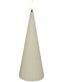 Let's Get Lit Linea LED Cone Candle 6.5x17cm Gift Boxed in Soy
