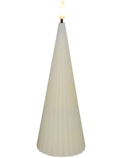 Let's Get Lit Linea LED Cone Candle 6.5x17cm Gift Boxed in Soy