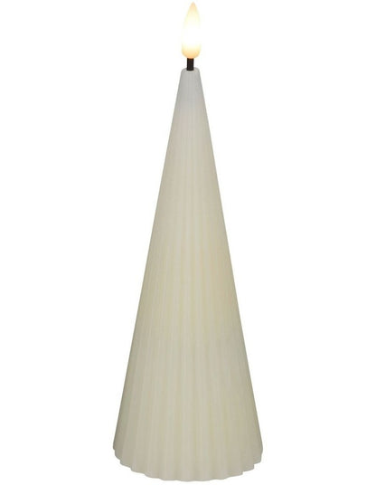 Let's Get Lit Linea LED Cone Candle 6.5x17cm Gift Boxed in Soy