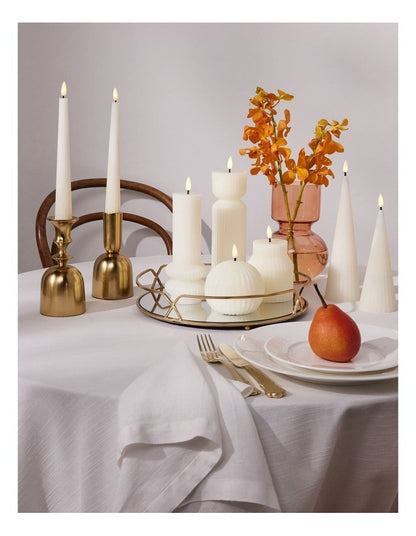 Let's Get Lit Linea LED Cone Candle 6.5x17cm Gift Boxed in Soy