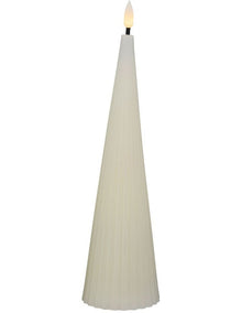Let's Get Lit Linea LED Cone Candle 7x22cm Gift Boxed in Soy