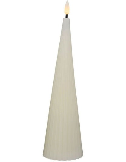 Let's Get Lit Linea LED Cone Candle 7x22cm Gift Boxed in Soy