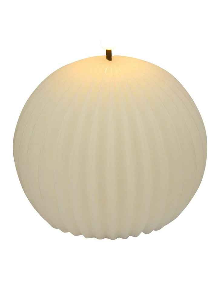 Let's Get Lit Linea LED Ball Candle 10x9cm Gift Boxed in Soy
