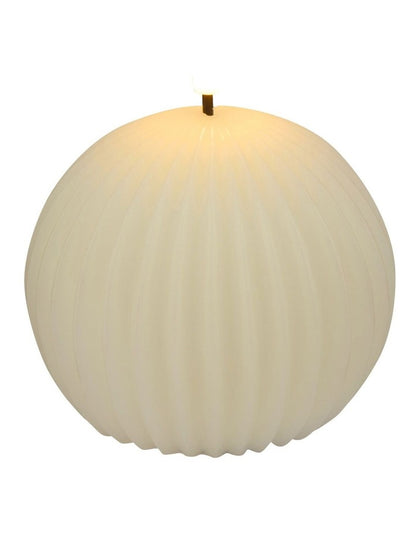Let's Get Lit Linea LED Ball Candle 10x9cm Gift Boxed in Soy