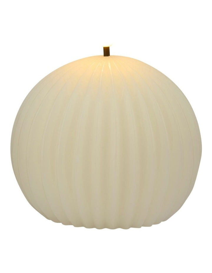 Let's Get Lit Linea LED Ball Candle 10x9cm Gift Boxed in Soy