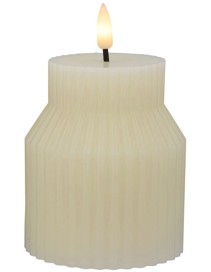 Let's Get Lit Linea LED Sculptural Candle 8.5x10cm
